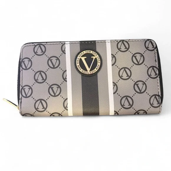 Vera Wang New York Vera Signature Zip Around Monogram Wallet - Picture 2 of 6